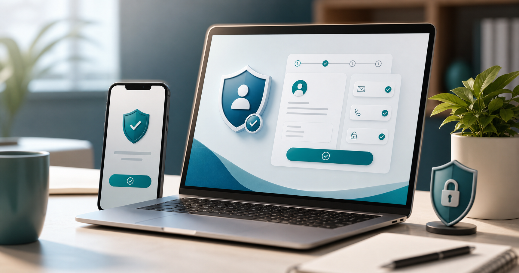 Secure account recovery guidance illustration